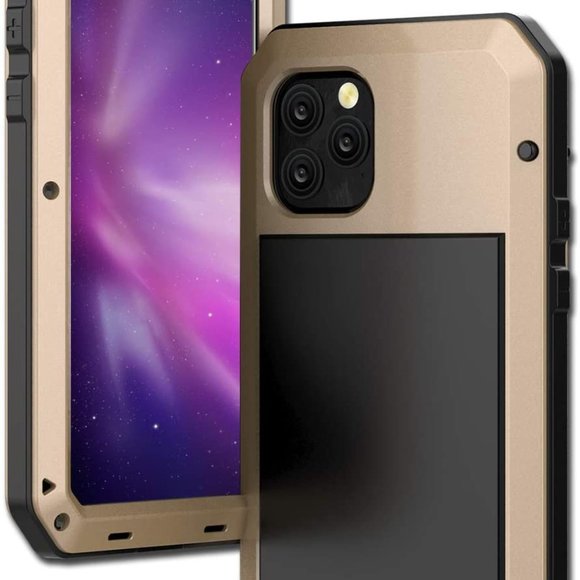 Shockproof Metal Case for iPhone 11 PRO MAX Gorilla Heavy Duty 360 Cover Gold - Picture 3 of 12